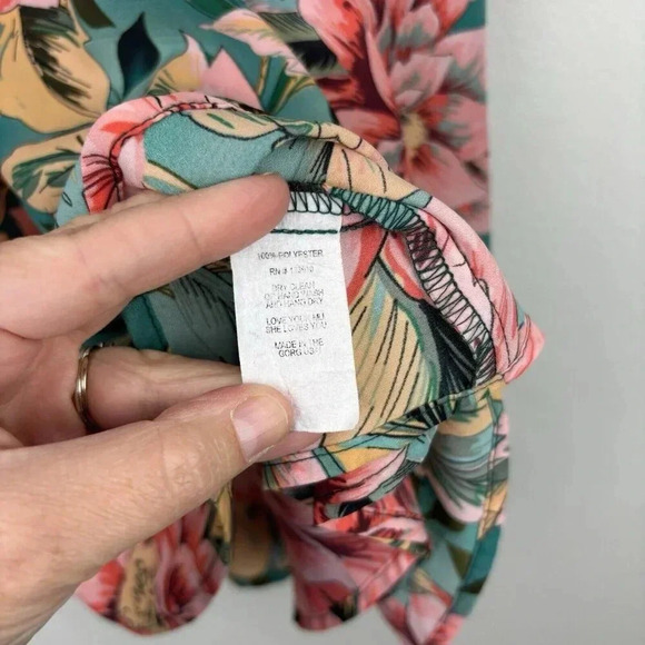 Show Me Your Mumu Rare Tropical Print Flowy Tank Top Size Medium USA Deadstock! - Picture 3 of 7